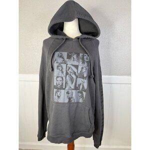 Taylor Swift The Eras Tour Gray Pullover Hoodie Women’s Size M Graphic Print